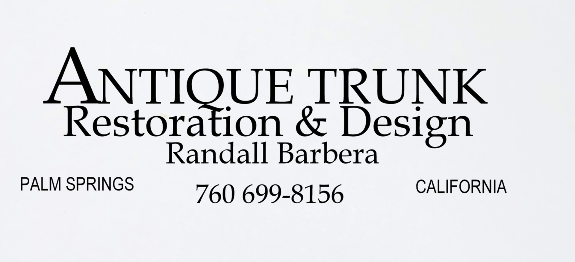 Antique Trunk Restoration & Design