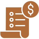 Document icon with dollar sign symbol.