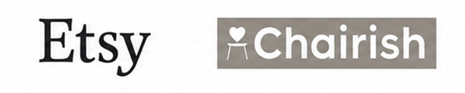 Etsy and Chairish logos side by side
